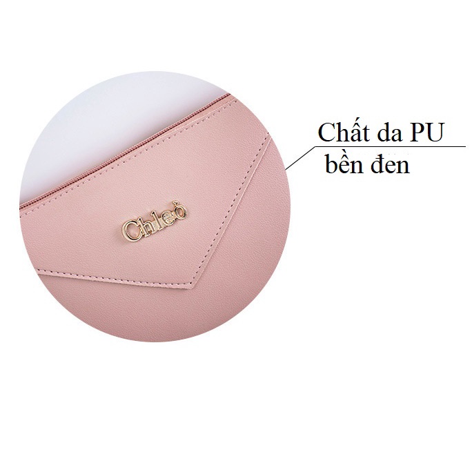 Ví Kiêm Túi Đeo Chéo Nữ Nhỏ Xinh Gọn Nhẹ Chleo