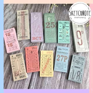 Ticket note mix làm bullet journal Kh016