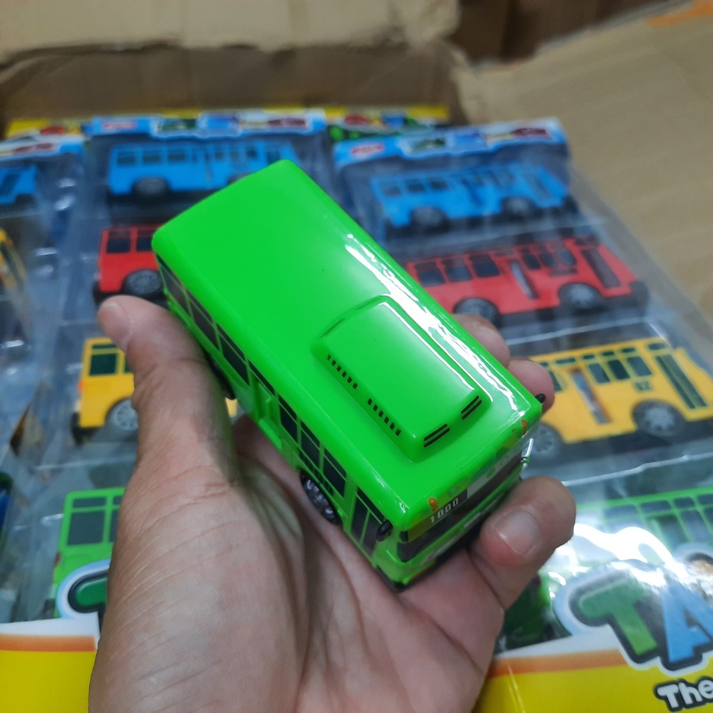 Xe buýt Tayo The Little Bus xe ô tô bus đồ chơi trẻ em bộ 4 xe bằng nhựa