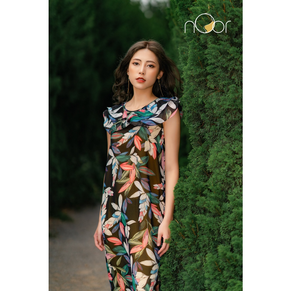 Váy Maxi Đi Biển Suông Dáng Dài Thiết Kế Bồng Bềnh Vetiver Thương Hiệu nOor - NV556