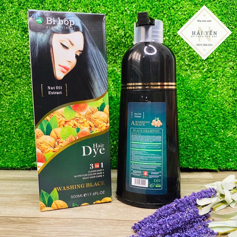 Dầu gội nhuộm phủ bạc đen (nâu) cho người lớn tuổi | BigBuy360 - bigbuy360.vn