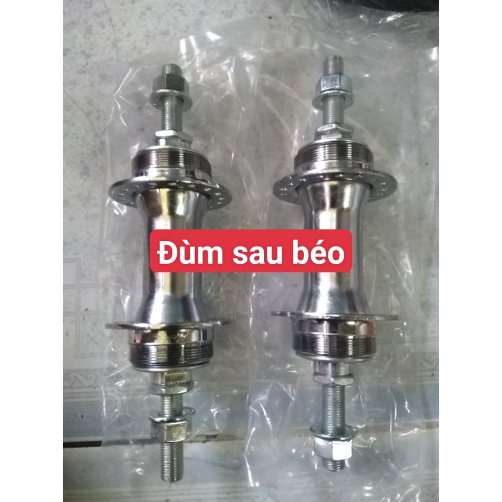 Bánh đùm trước sau xe đạp béo đùm trước sau béo 36 lổ