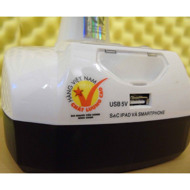 [Mã ELMS5 giảm 7% đơn 300K] Quạt Sạc 1 bình và 2 bình Kiêm Đèn sạc Honjianda HJD - FL 301 LED (trắng) | BigBuy360 - bigbuy360.vn