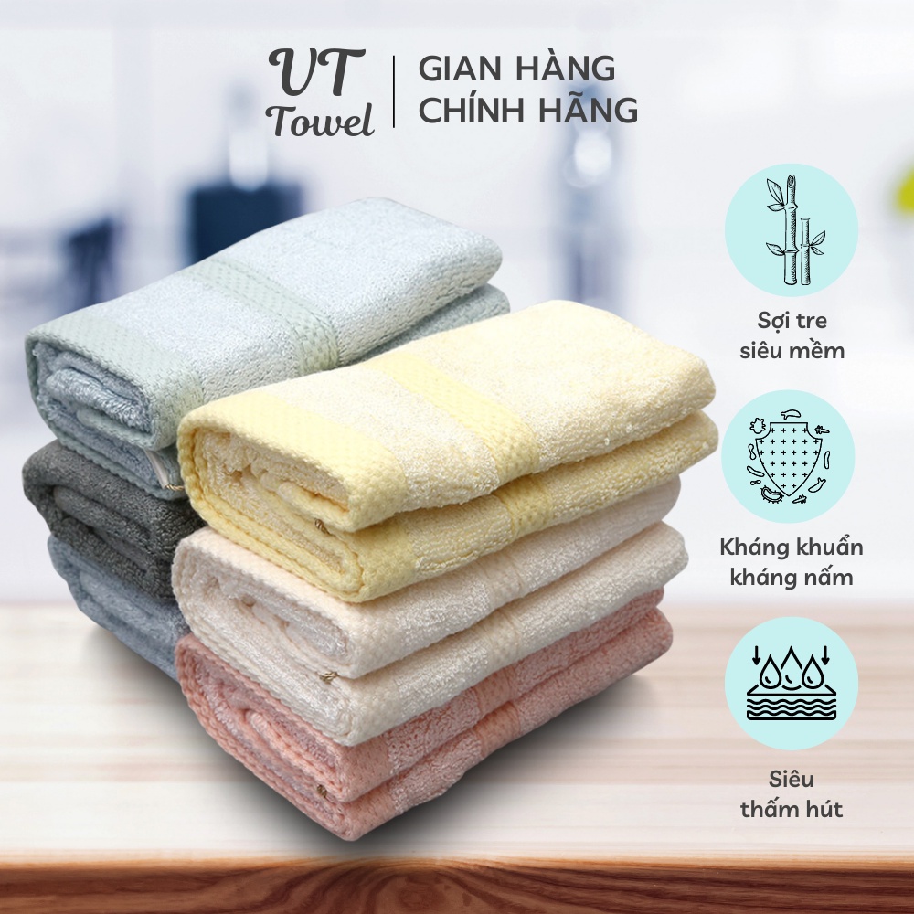 Khăn Mặt Sợi Tre Siêu Mềm Mịn Chống Hôi Nhớt Nấm Mốc Khăn Lau Mặt Rửa Mặt Hàng Dư Đơn KM0501