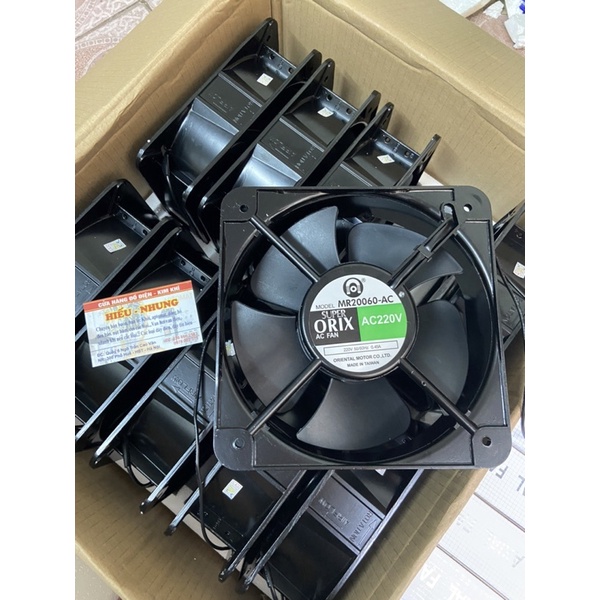 Combo quạt tản nhiệt 20x20 220v + lưới