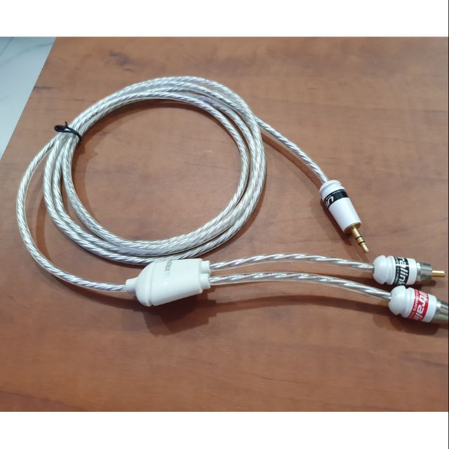 Dây 3.5 ra 2 AV UTRALINK hàng bãi canada Chiều dài 2m