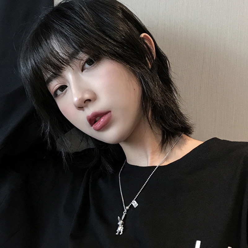 Vòng cổ Mặt Hình Thỏ Phong Cách Hip Hop Hàn Quốc Đơn Giản Cá Tính