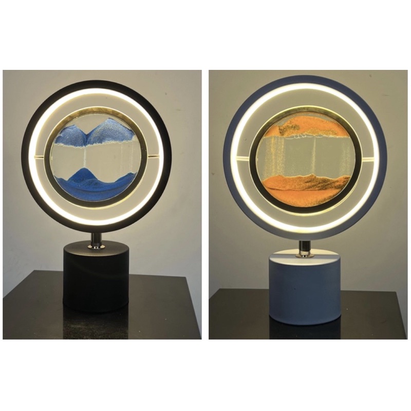 Đèn cát chuyển động 3d dercor phòng làm việc phòng ngủ