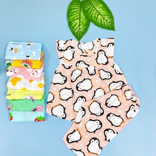(SIZE 10) Bộ tole lanh (tôn), lanh lụa mặc nhà bé gái QUẦN LỬNG , tay cánh tiên dễ thương 22-25kg, bộ hè cho bé, mát mẻ.
