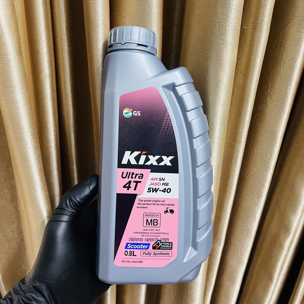 Dầu Nhớt Tổng hợp Xe Tay Ga Kixx Ultra 4T Scooter 5w40 800ml - nhập khẩu Hàn Quốc