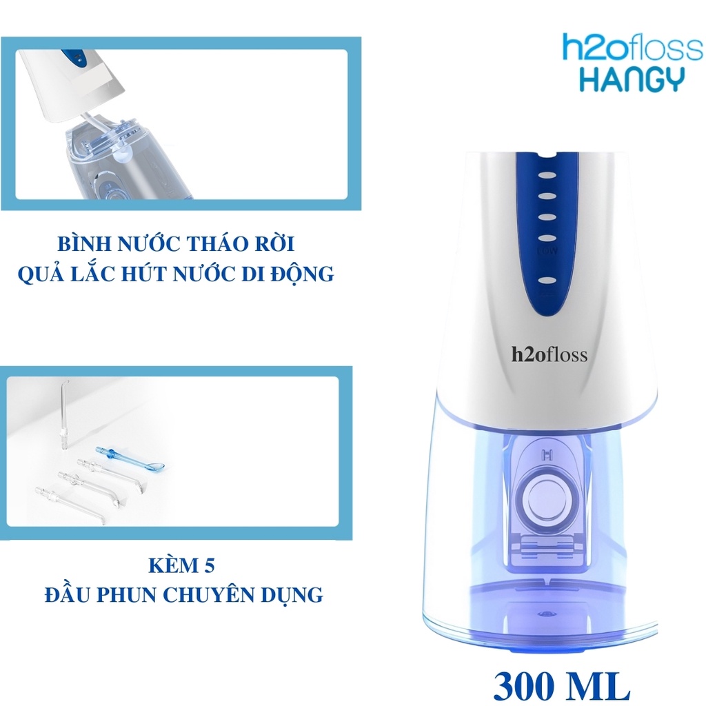 [Combo 2] Máy tăm nước h2ofloss HF- 9P phiên bản 2021 vượt trội nhập khẩu Hangy