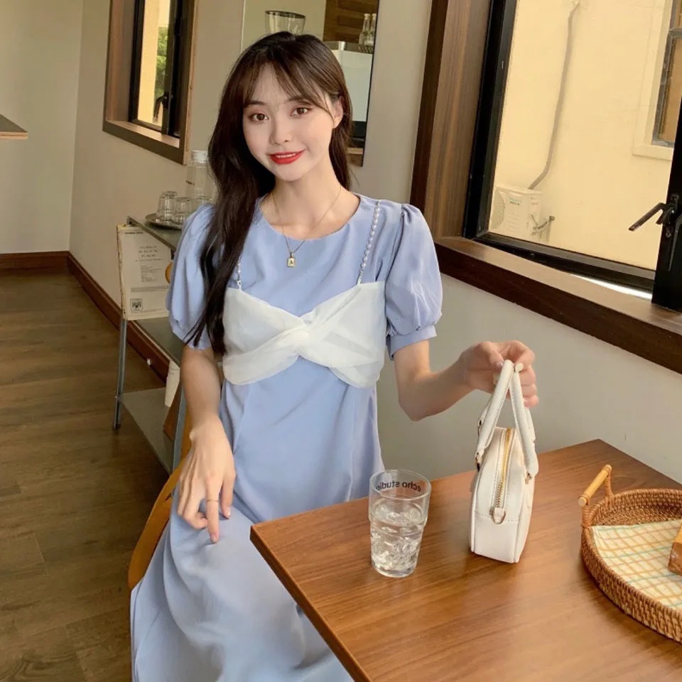 Đầm PERTY phong cách Hàn Quốc dễ thương xinh xắn thời trang mùa hè dành cho nữ