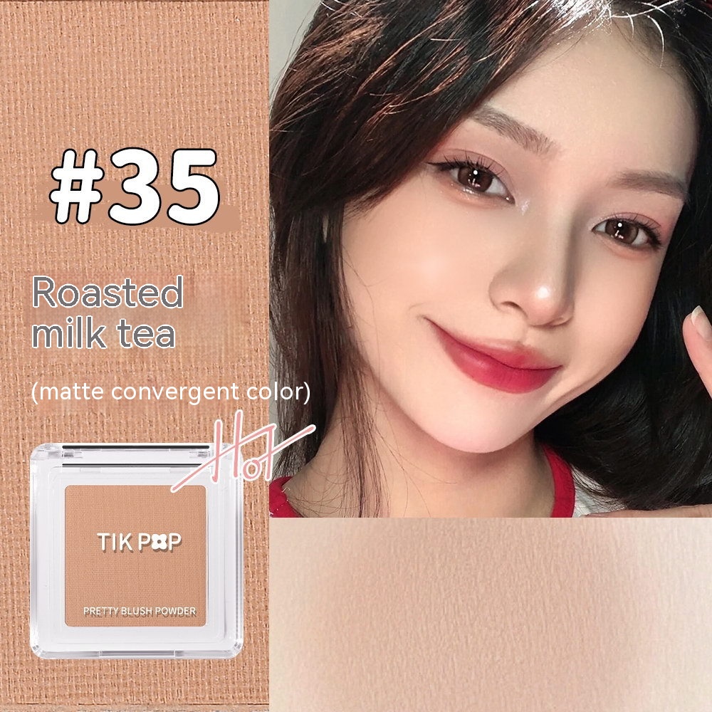 Phấn Má Hồng TIKPOP Màu Tím Lì Tự Nhiên Trang Điểm Sống Động