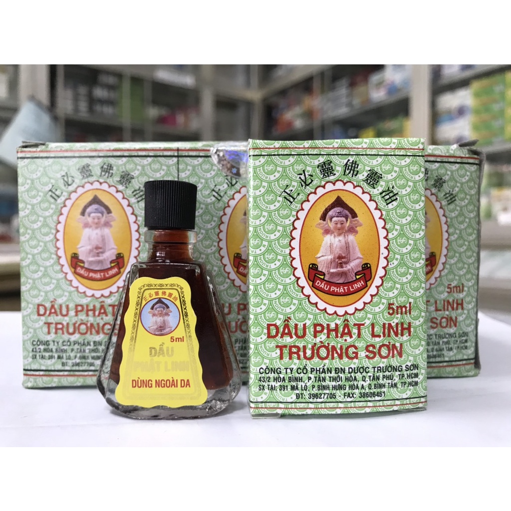 Dầu Phật Linh Trường Sơn chai 1.5ml - 5ml giảm cảm, nhức mỏi, sưng viêm