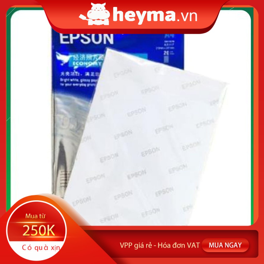 Giấy in ảnh Epson 1 mặt A4 hoa cúc S041579 (20 tờ/tập) 230g ❁◕ ‿ ◕❁