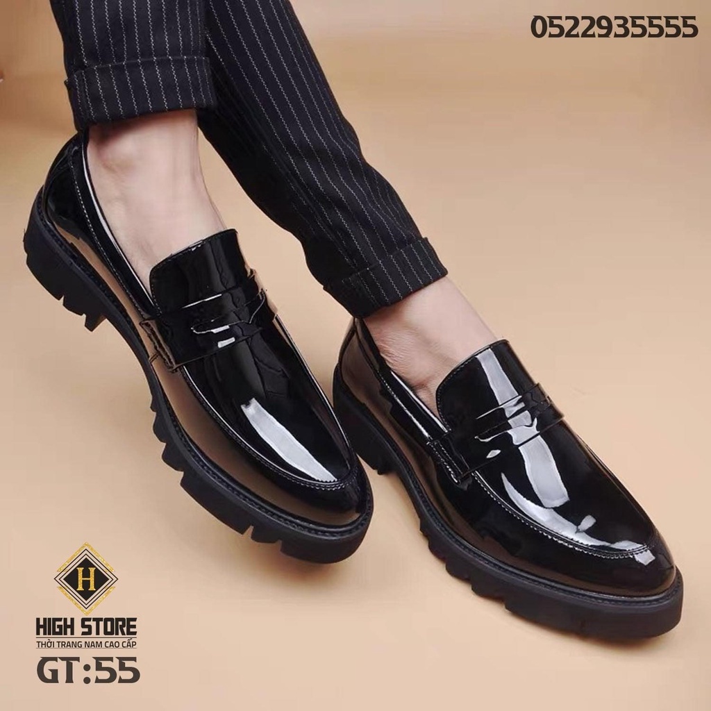 Giày da nam nhập khẩu thiết kế độc quyền  , đế cao su nguyên đúc  - BCT : 678