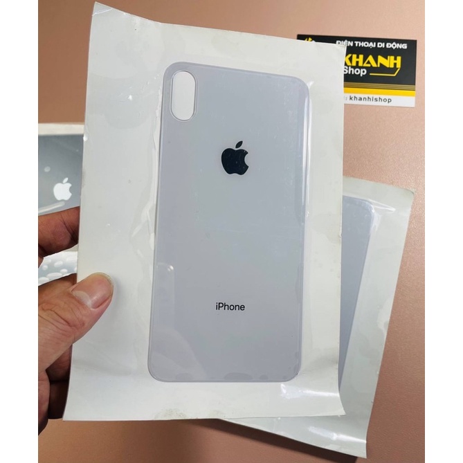 Kính cường lực lưng mặt sau cho iPhone X/XS ( Không cần tách viền Camera ) màu theo máy , trong suốt