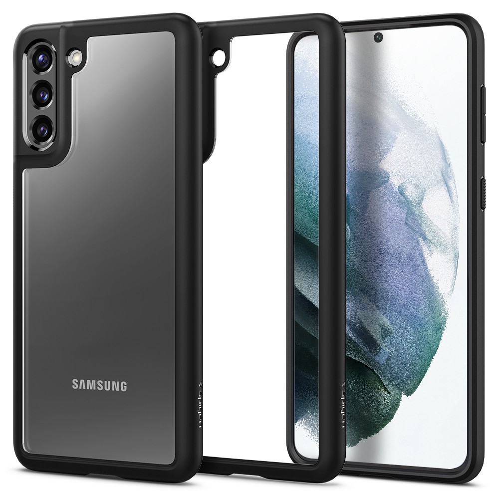 Ốp lưng Samsung Galaxy S21 Plus 5G Spigen Ultra Hybrid Độ trong lâu hơn với mặt sau cứng