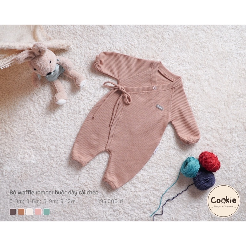 COOKIE - BODY buộc dây cài chéo WAFFLE
