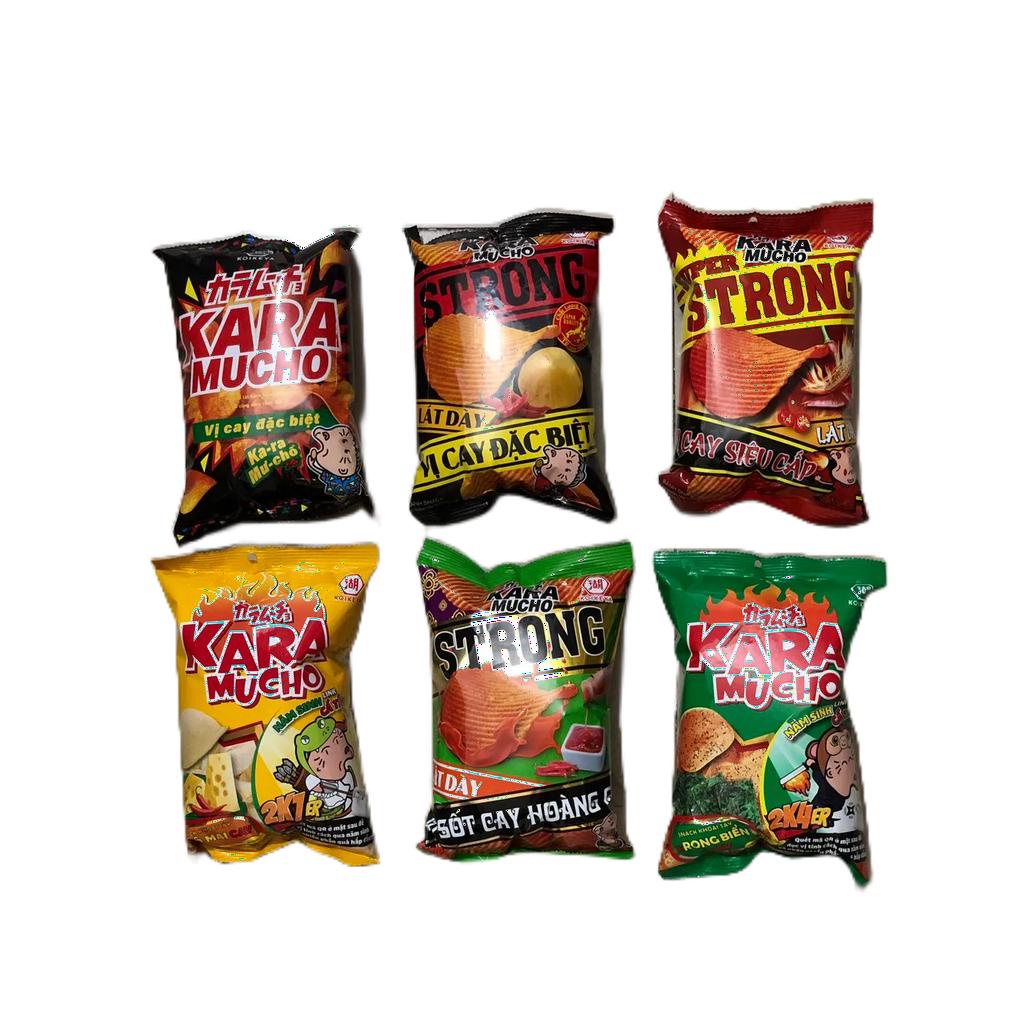 Bánh Snack khoai tây Lát Karamucho vị cay đặc biệt 26g