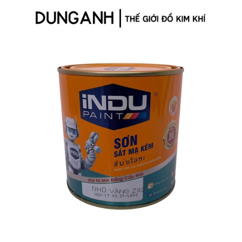 Sơn mạ kẽm Kim Khí Dung Anh, sơn trên thép mạ kẽm Indu hộp 800ml chính hãng