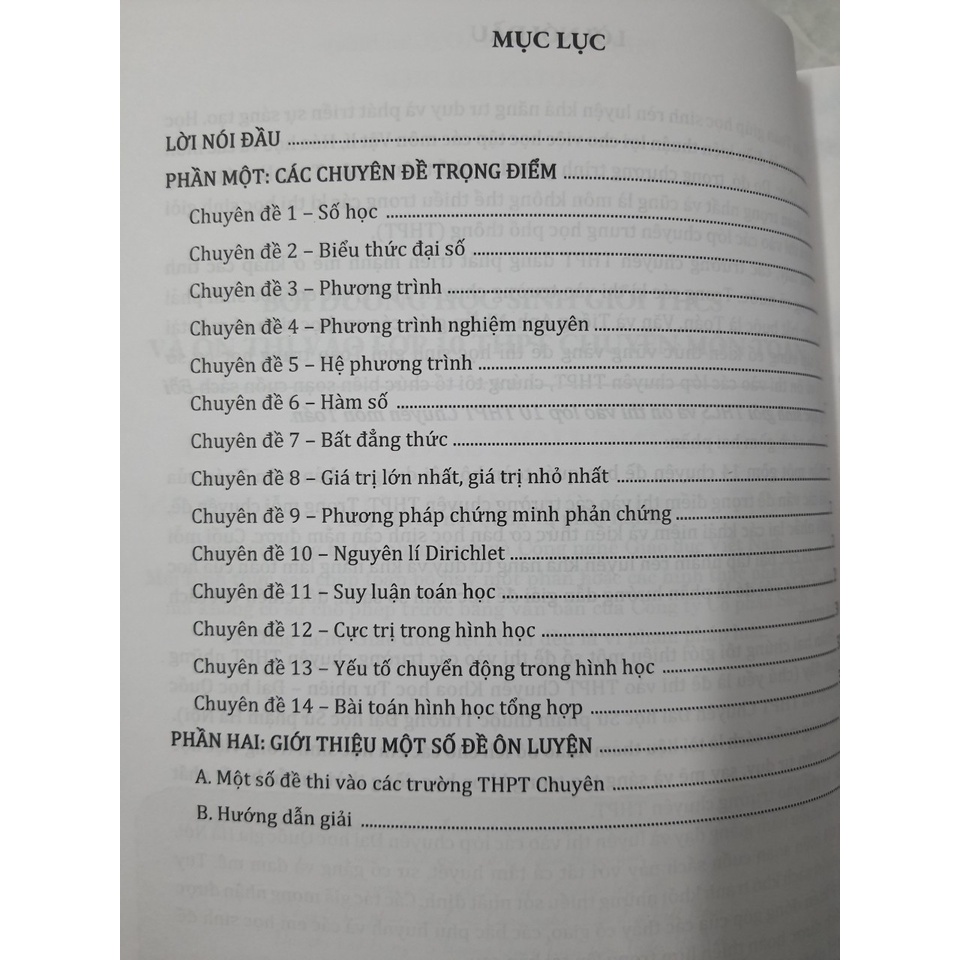 Sách - Bồi dưỡng học sinh giỏi THCS và ôn thi vào lớp 10 THPT chuyên môn Toán