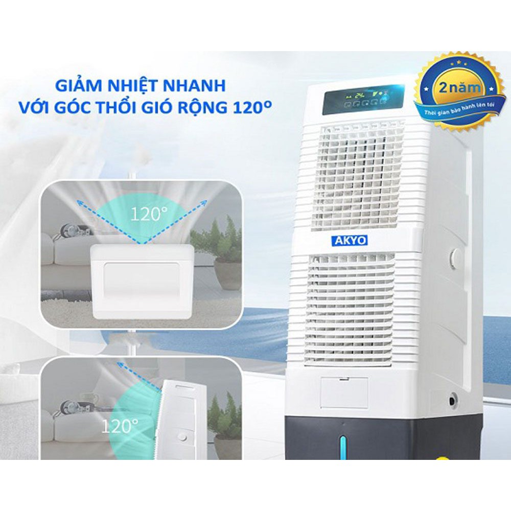 Quạt điều hòa không khí AKYO Inverter AK3000, quạt 2 tầng, 150w, lưu lượng gió 3000m3/h MADE IN THAILAND, BẢO HÀNH 2 NĂM