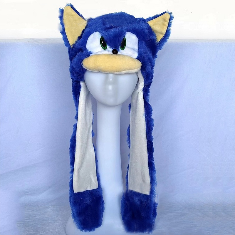 Sonic Nón Nhồi Bông Hình Nhím Gai Hoạt Hình Có Thể Di Chuyển Được Có Đèn led Dễ Thương Cho Trẻ Em
