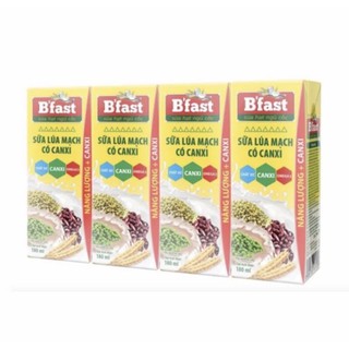Sữa lúa mạch Canxi B'fast 180ml*4