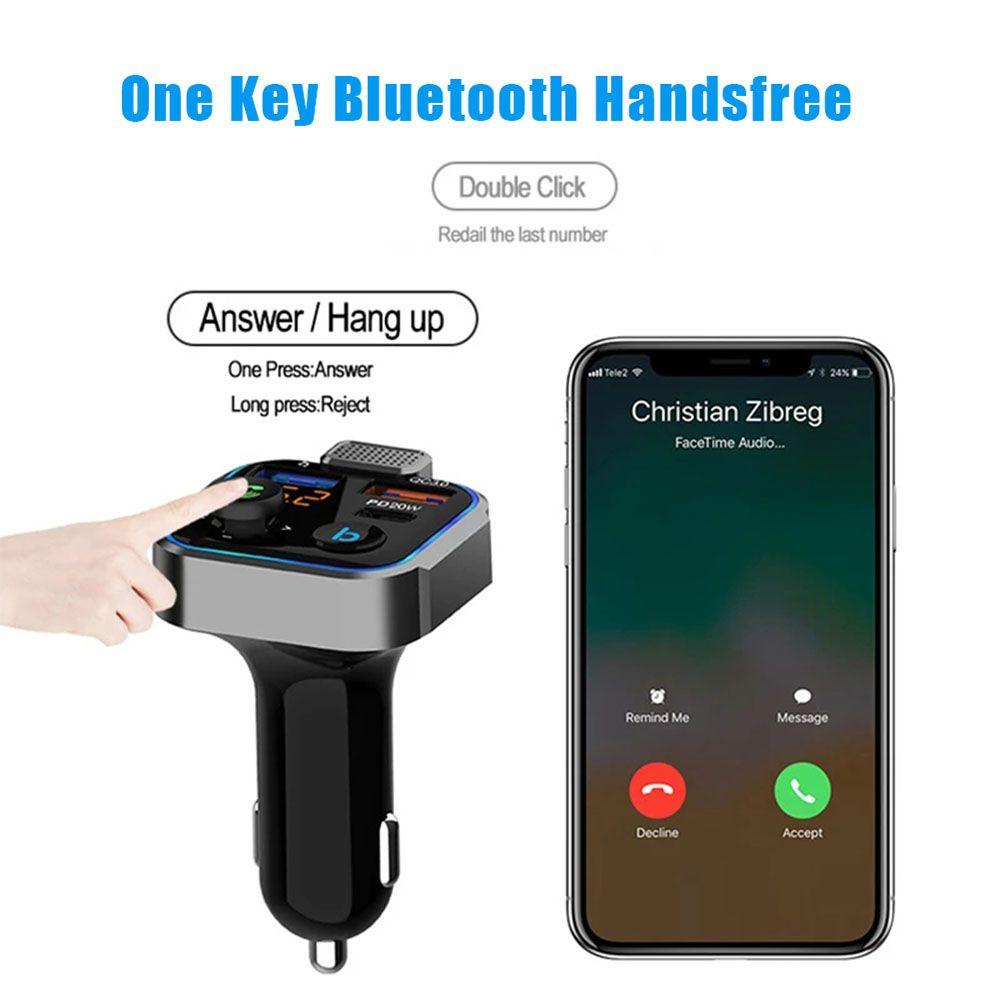 Cục Sạc Nhanh Không Dây Kiêm Máy Nghe Nhạc MP3 Cổng Sạc USB Cho Xe Hơi