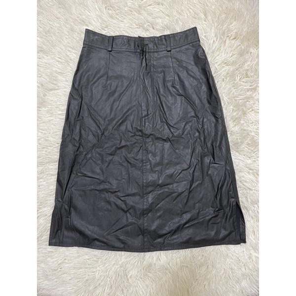 ( Xả hàng ) Chân váy da xịn Quảng châu - 2hand - Size S