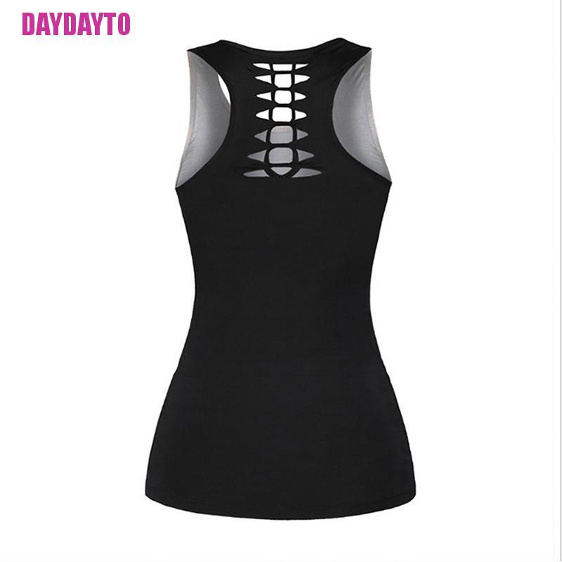 [DAYDAYTO] 3D Printed Butterfly Yoga Suit Women Sexy Psychedelic Hollow Tanktop Vest