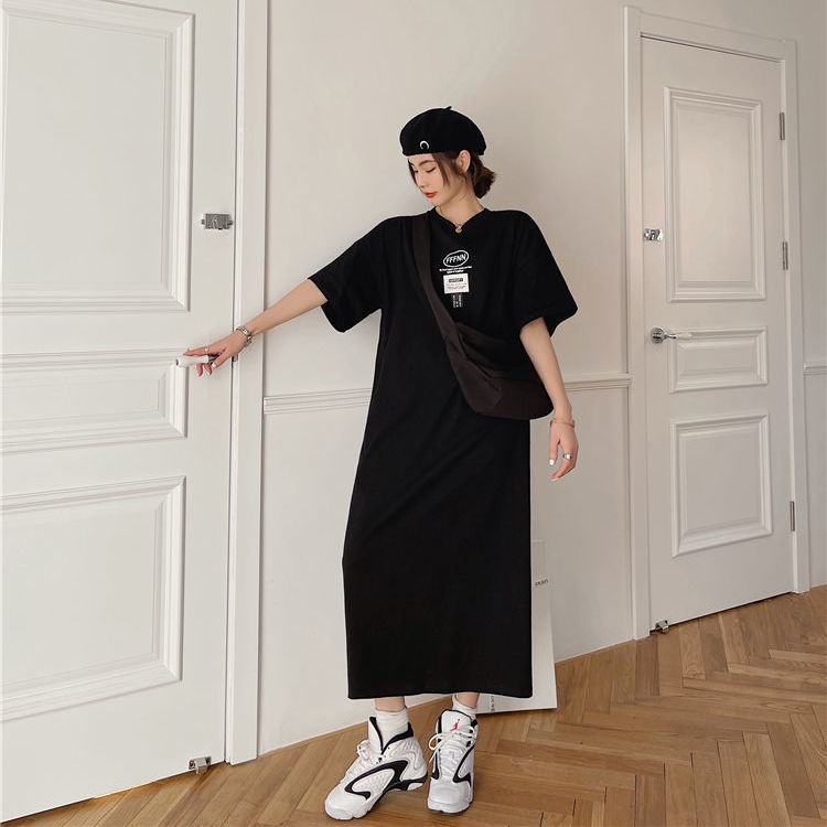40-150kg Đầm Thun Dáng Dài Form Rộng Thời Trang Mùa Hè Plus Size 2022