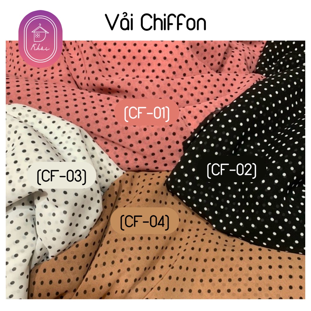 Vải Chiffon cao cấp may váy đi chơi, đi làm đều được, vải may lên người cực sang chảnh, chất thoáng mát