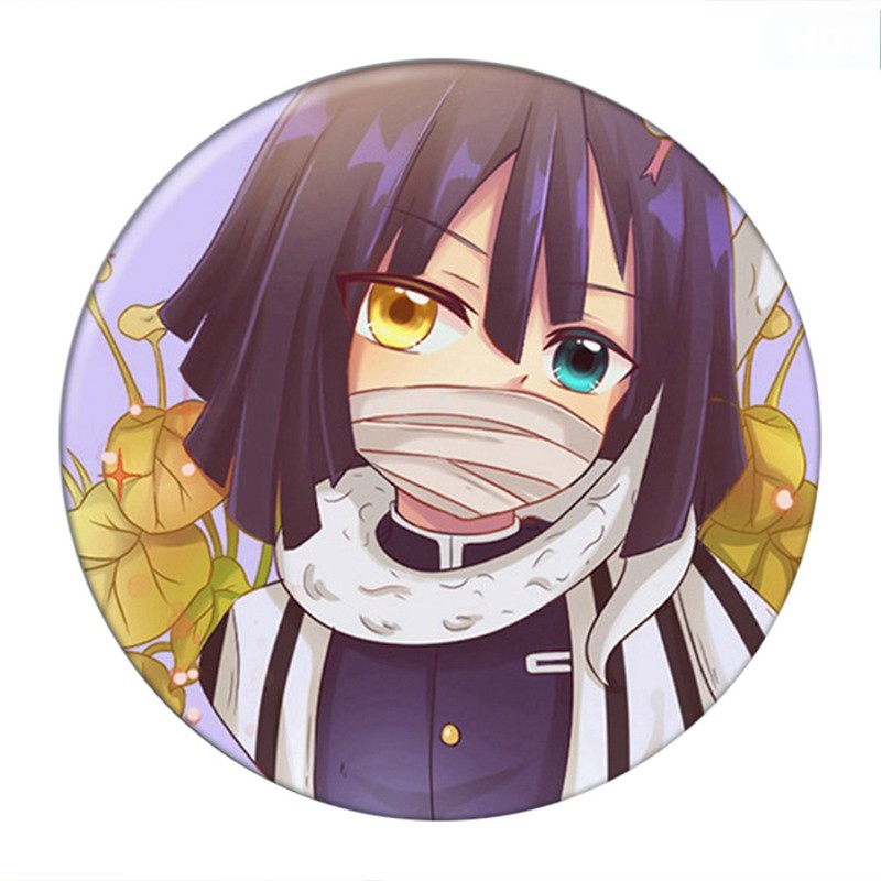 Huy hiệu cái áo IN HÌNH Kimetsu no Yaiba Thanh gươm diệt quỷ anime chibi dễ thương xinh xắn mẫu 2