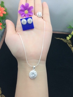 Bộ trang sức bạc ta hạt tròn