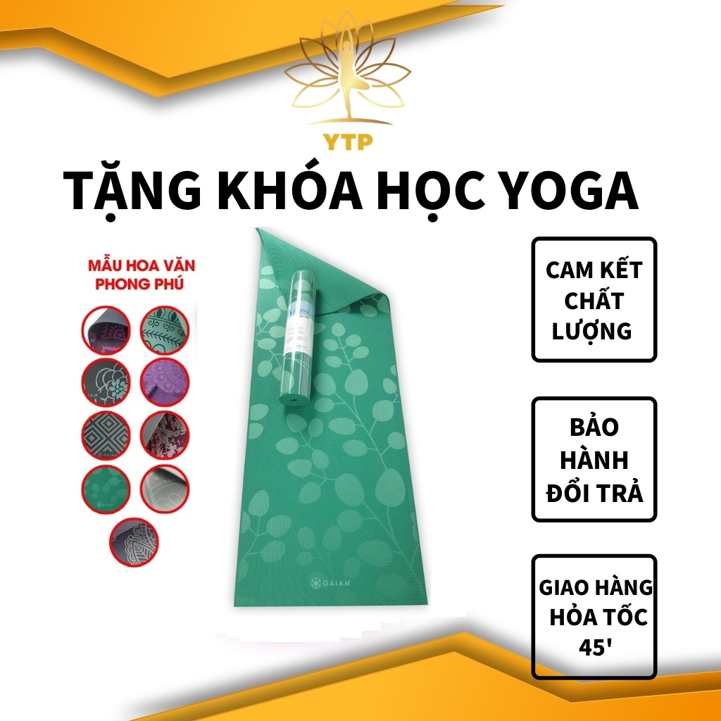 Thảm Tập Yoga LYPRO PVC Loại 1 Hoa Văn Đẹp ❤️️ TẶNG TÚI ĐỰNG CAO CẤP ❤️️  Dày 6mm Hàng VNXK Siêu Dày, Siêu Êm, Siêu Đẹp