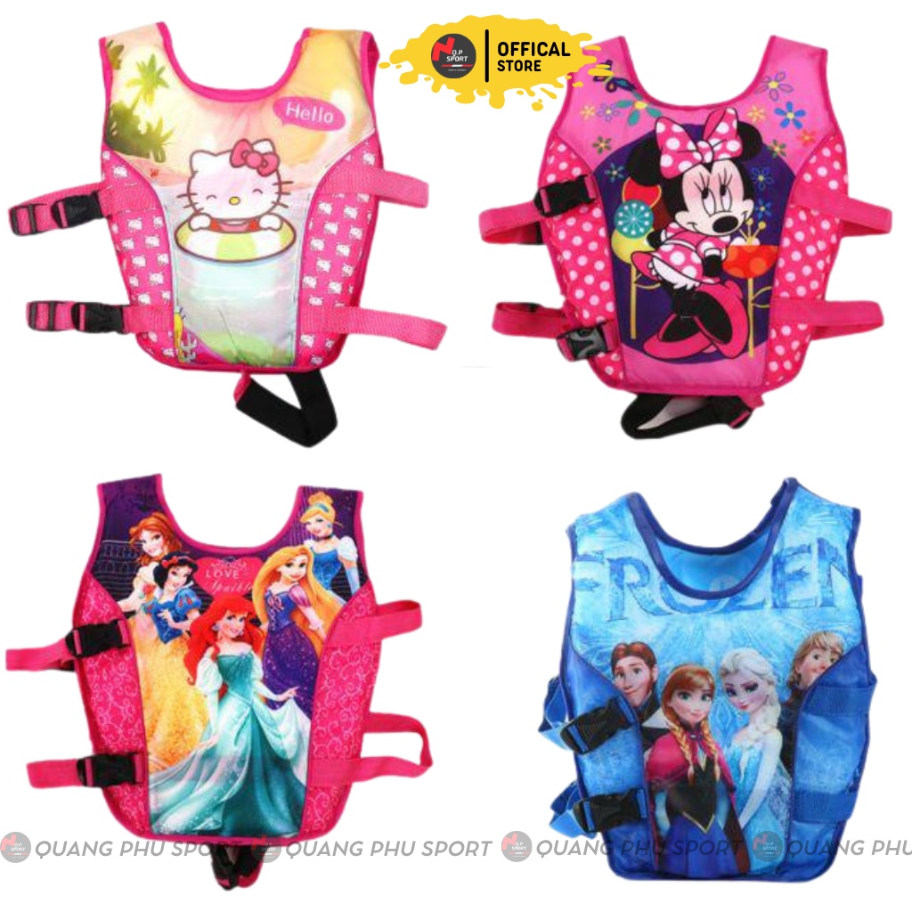 Áo Phao Bơi Trẻ Em Hoạt Hình Cute Nhiều Màu Sắc Cao Cấp, Dây Chắc Chắn_Nhiều Mẫu