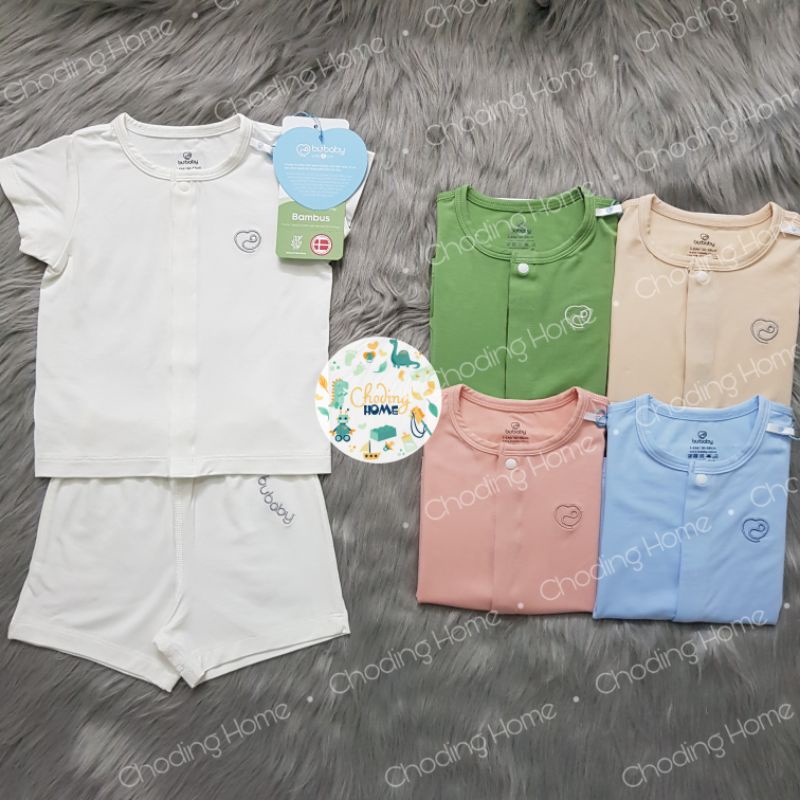 Bộ Cộc Tay Cài Giữa BU Bambus B29 • 3-6M 6-9M • Choding Home
