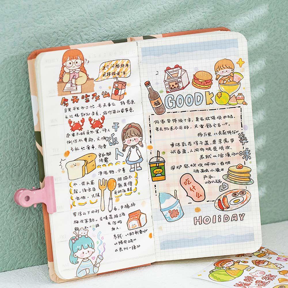 Nhãn Dán Trang Trí Sổ Tay / Sổ Tay Họa Tiết Giấc Mơ Nhiều Màu Dễ Thương