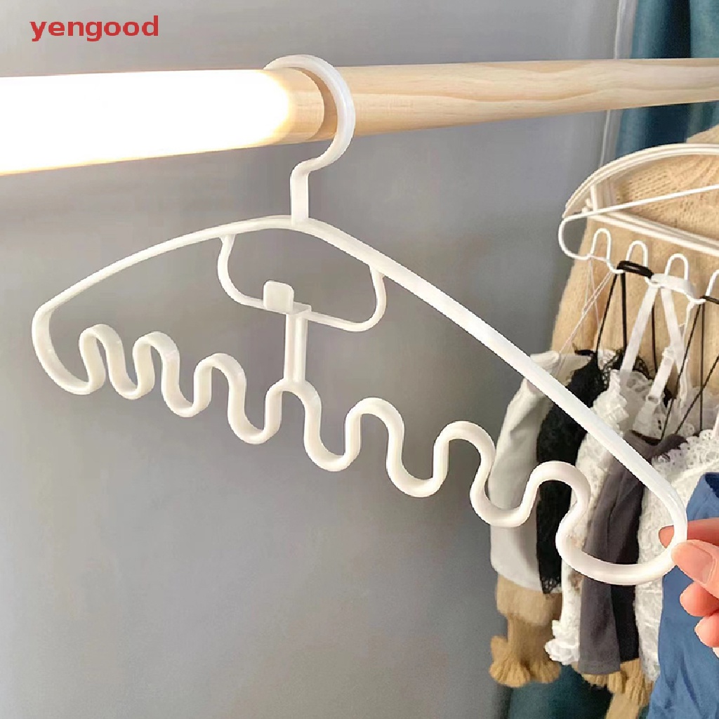 Set 1 / 4 Móc Phơi Quần Áo Nhiều Cổng Tiện Dụng