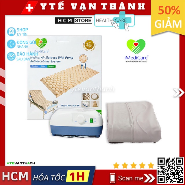 Nệm Hơi Chống Loét iMediCare iAM-8P (iAM 8P) | Đệm hơi chống loét cho người bệnh -VT0376
