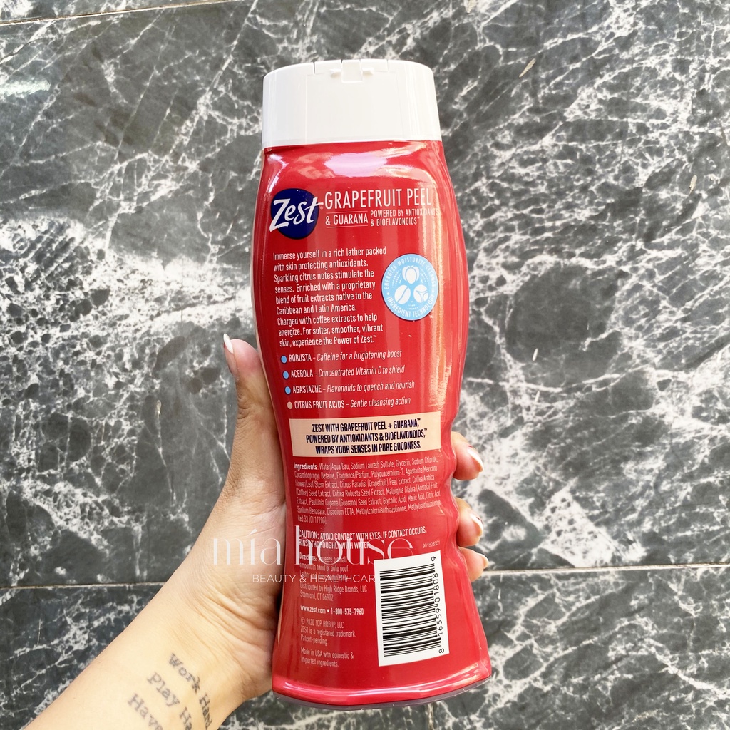 Sữa tắm Zest Mỹ 487ml