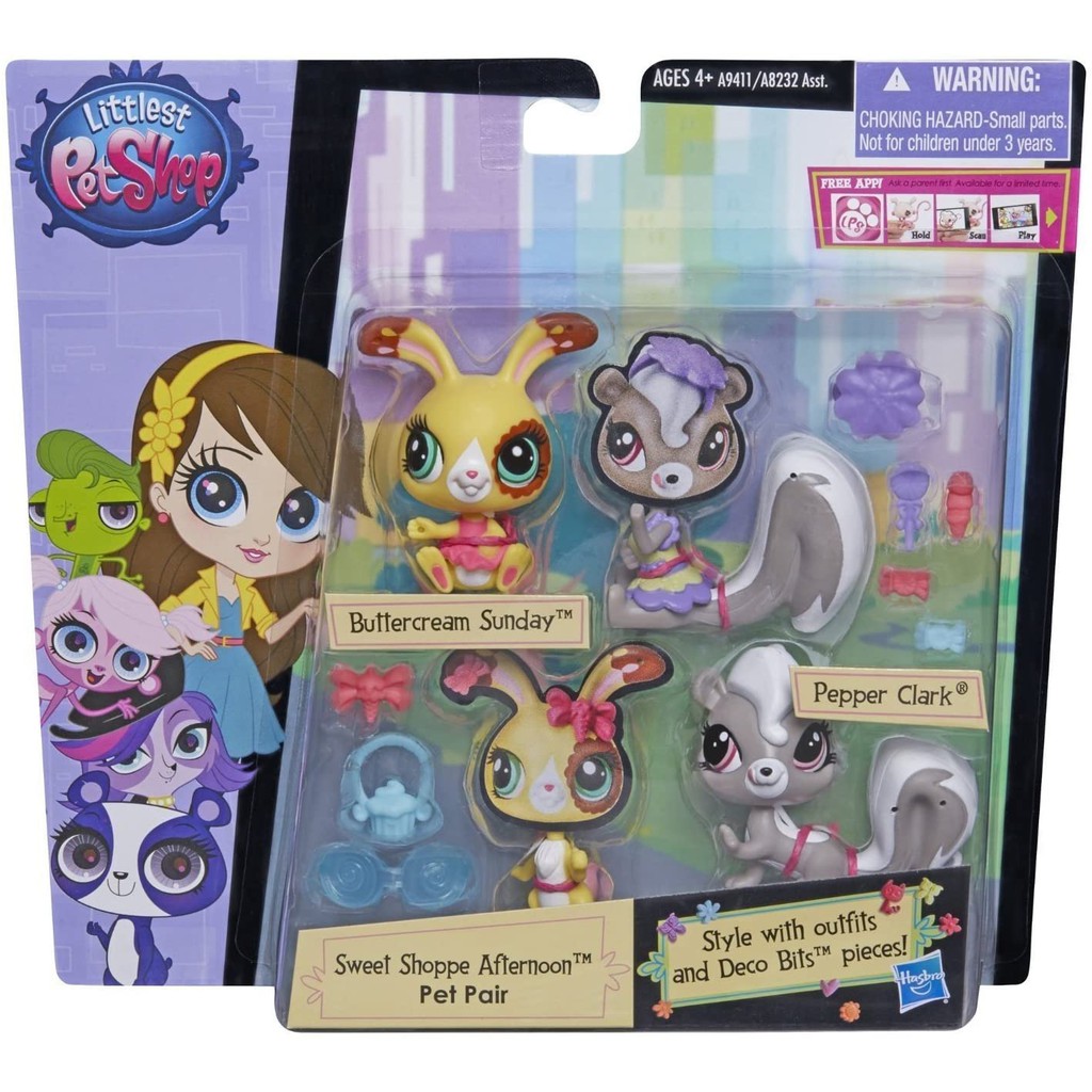 Đồ chơi LITTLEST PET SHOP - Thời trang cùng Pepper & Buttercream - Mã SP A9411/A8232