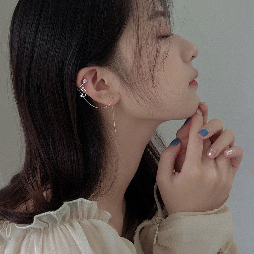 Bông Tai Hình Mặt Trăng Độc Đáo Thời Trang VANES1