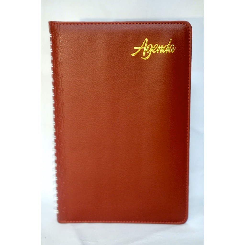 Sổ lò xo Agenda bìa đỏ 2020 16x25cm