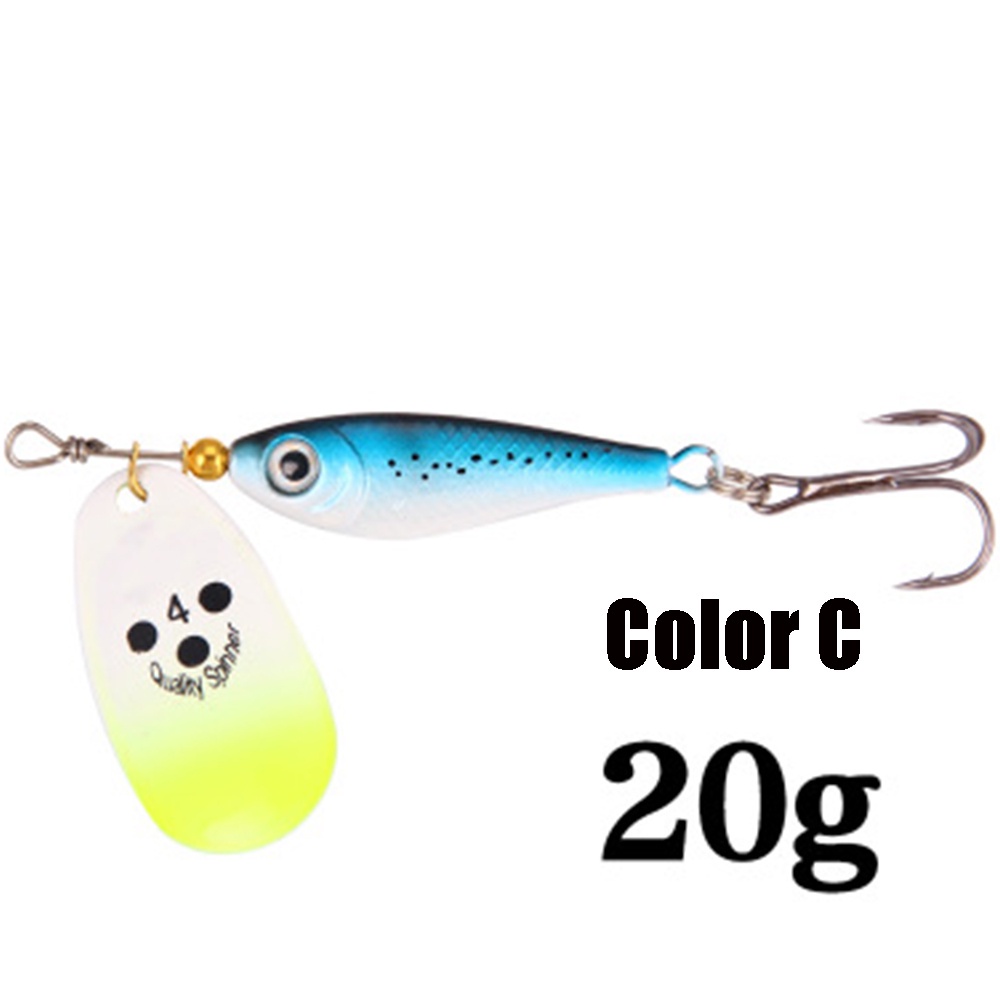 Mồi Câu Cá Giả Bằng Kim Loại Cứng 11g 15g 20g Có Móc Xoay