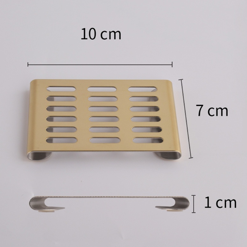 Giá Đỡ Xà Phòng Hình Chữ Nhật Bằng Thép Không Gỉ Tiện Dụng Cho Bồn Rửa Nhà Bếp