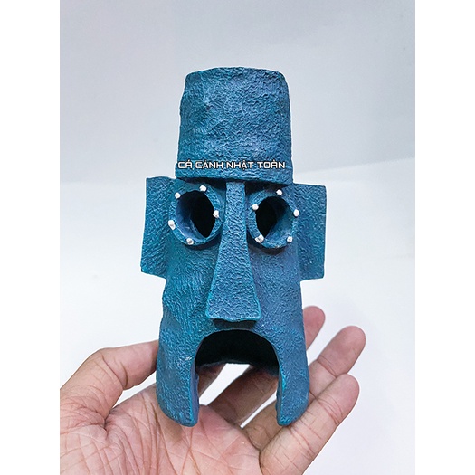 TIỂU CẢNH MẶT NGƯỜI DÂN TỘC TRANG TRÍ BỀ CÁ TIỂU CẢNH CAO 14CM