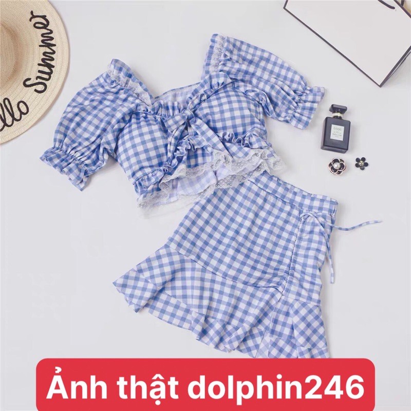 Bikini Đi Biển 2 Mảnh Đồ Bơi Váy Sang Chảnh Cao Cấp 2021 k5-B13